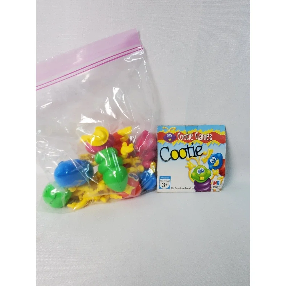 Vintage Cootie Game Pieces Lot - Replacement Pieces Only-Milton Bradley